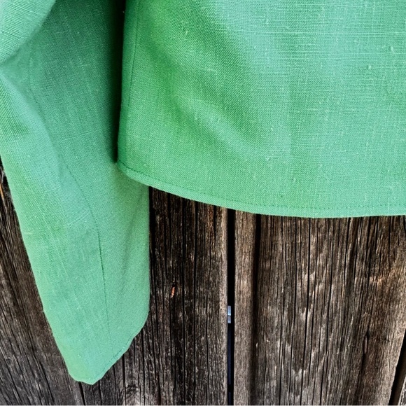 Vintage Lanz Originals Kelly Green Bolero Jacket Size M - Picture 9 of 11